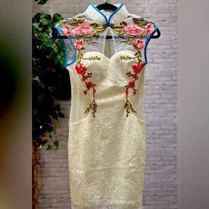 EUC JN Spring Asian-inspired Cocktail Dress